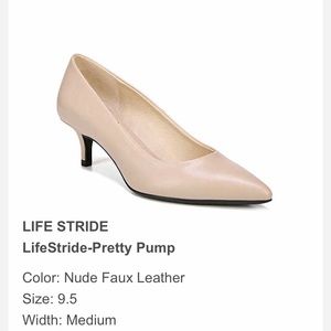 Brand New In Box Life Stride Nude Pump 9.5M